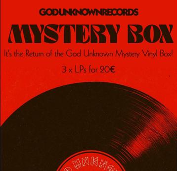 God Unknown Records Mystery Box - 3 Vinyl Platen beschikbaar voor biedingen
