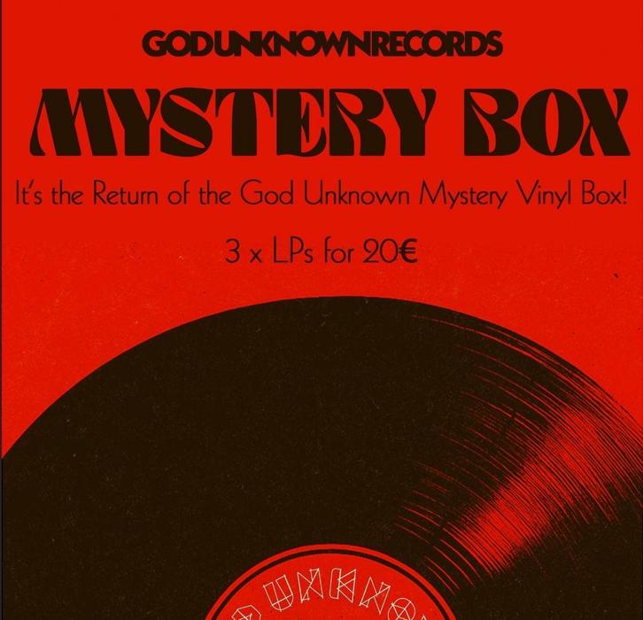 God Unknown Records Mystery Box - 3 Vinyl Platen, Cd's en Dvd's, Vinyl | Overige Vinyl, Nieuw in verpakking, 12 inch, Ophalen of Verzenden