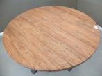 Robuuste ronde teak tafel (RT 104), Ophalen, Nieuw
