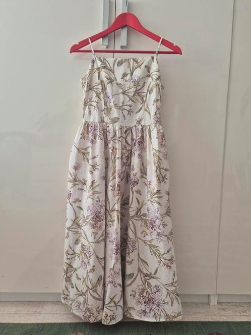 H&M Premium – miidi jurk met bloemenprint | maat L, Kleding | Dames, Jurken, Zo goed als nieuw, Maat 42/44 (L), Overige kleuren