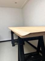 Deens ovaal eettafel 260x100x3 verjongd eiken rustiek, Ophalen, 100 tot 150 cm, Eikenhout, 200 cm of meer