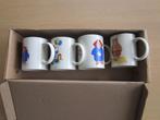 Douwe Egberts P&Co Ltd 2009 4 mokken D8cm H9,5cm, Overige typen, Ophalen of Verzenden, Zo goed als nieuw, Effen