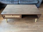 Salontafel - bohemian stijl met rotan, Huis en Inrichting, Tafels | Salontafels, Ophalen, 100 tot 150 cm, 50 tot 100 cm, Zo goed als nieuw