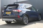 Ford Kuga 2.5 PHEV Titanium X | Incl. 12 maanden garantie |, Gebruikt, 4 cilinders, Blauw, Leder en Stof