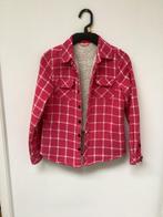 Overhemd roze geruit flanel. Teddy gevoerd. 134/140, Gebruikt, Meisje, Overhemd of Blouse, Ophalen of Verzenden