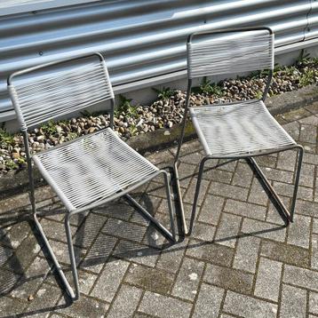 2x Ikea ‘80/‘90 Lisa Norinder spaghetti eetstoel tuinstoel beschikbaar voor biedingen
