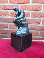 fraai gepatineerd bronzen beeld, DE DENKER/ LE PENSEUR, Antiek en Kunst, Ophalen of Verzenden