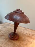 Antieke art deco brocante bureaulamp, Gebruikt, Ophalen of Verzenden, Art deco brocante antiek frans, Metaal