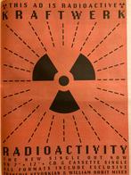 Paginagrote A3 advertentie KRAFTWERK Radioactivity release, Ophalen of Verzenden