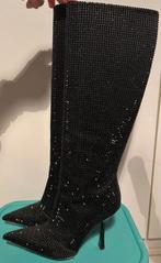 Liu Jo knie hoge laarzen, Laarzen met sparkle, Hoge laarzen, Liu Jo, Zwart, Nieuw
