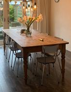 Grote oud grenen leef eettafel, Huis en Inrichting, Tafels | Eettafels, Ophalen, Gebruikt, 100 tot 150 cm, 200 cm of meer