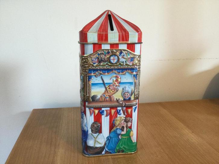 Spaarblik - Spaarpot - Circustent - Churchill’s money box, Verzamelen, Spaarpotten, Object of Gebouw, Metaal of Blik, Ophalen of Verzenden