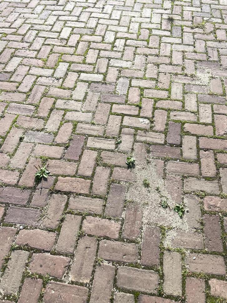 Partij oude gebakken klinkers, Keiformaat uit het werk WWES, Tuin en Terras, Tegels en Klinkers, Gebruikt, Klinkers, Keramiek