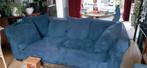 Kobaltblauwe tweezitsbank, Huis en Inrichting, Banken | Bankstellen, Ophalen, Hout, Gebruikt, Tweepersoons