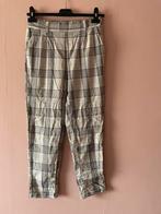 Stradivarius beige geruite pantalon broek maat 36, Verzenden, Beige, Zo goed als nieuw, Maat 36 (S)