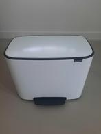 Brabantia Bo Pedaalemmer - 3 x 11 liter – Wit, Huis en Inrichting, Woonaccessoires | Prullenbakken, Ophalen, Met pedaal, Zo goed als nieuw