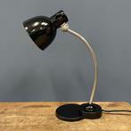 Oude zwarte Zirax bureaulamp met emaille kap bauhaus vintage, Gebruikt, Bauhaus, -, -