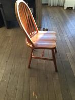 4 houten stoelen, Huis en Inrichting, Stoelen, Ophalen, Gebruikt, Bruin