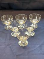 Set van 6 antieke kristallen glaasjes, Antiek en Kunst, Ophalen of Verzenden
