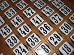 oud huisnummer ongebruikt emaille huisnummers huisnummerbord, Antiek en Kunst, Antiek | Emaille, Ophalen of Verzenden