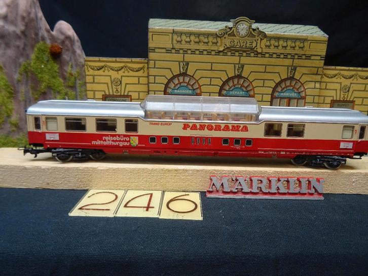 247=Marklin 4169 TEE panoramadak rijtuig.261, Hobby en Vrije tijd, Modeltreinen | H0, Gebruikt, Wagon, Wisselstroom, Märklin, Ophalen of Verzenden