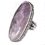 zilveren ring met Charoiet,ring maat 17.5, Sieraden, Tassen en Uiterlijk, Verzenden, Paars, Nieuw, 17 tot 18
