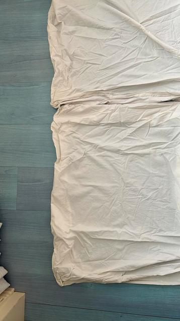 Splittopper hoeslaken. 2x90 bij 200 cm. Weinig gebruikt. beschikbaar voor biedingen