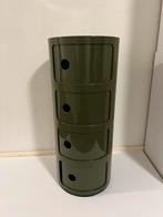Kartell Bijzettafel Componibili Large / groen, Gebruikt, Rond, Ophalen of Verzenden, 60 cm of meer