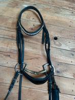 Mooi leren hoofdstel met lage lak neusriem • maat FULL, Dieren en Toebehoren, Ophalen of Verzenden, Zo goed als nieuw, Dressuur