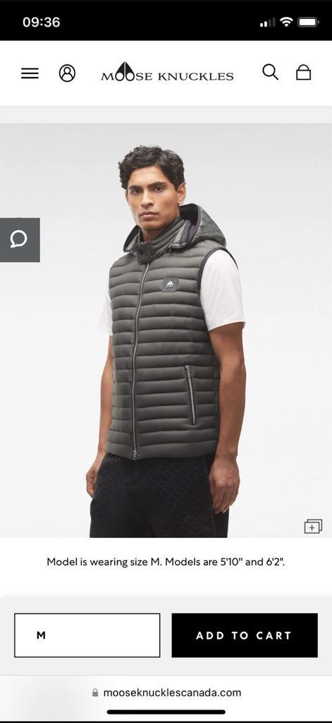 moose knuckles m13mv450/1111 air down groen bodywarmer, Kleding | Heren, Bodywarmers, Nieuw, Maat 52/54 (L), Groen, Ophalen of Verzenden