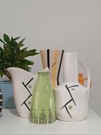 Vintage vazen., Overige kleuren, Ophalen of Verzenden, Minder dan 50 cm, Glas