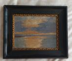Water, lucht, zonsondergang schilderij, Antiek en Kunst, Kunst | Schilderijen | Klassiek, Ophalen of Verzenden