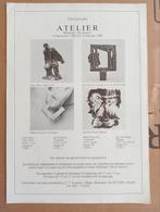 Jan Mensinga Spiering Geer Steyn Noyons atelier affiche, Verzenden, 1960 tot 1980, Knipsel(s)