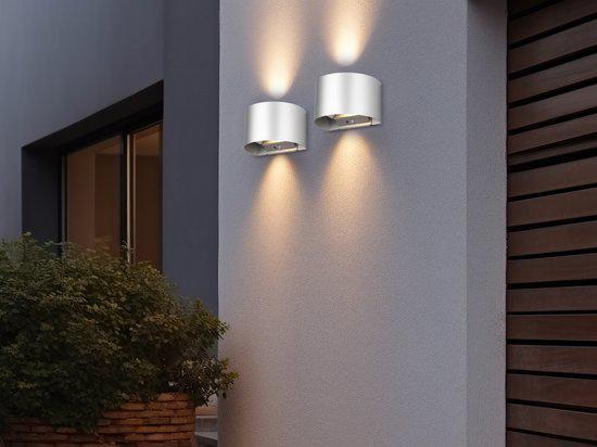 Wandlamp - Titaan - incl. 2x SMD 1W - Oplaadbaar - Draadloos, Huis en Inrichting, Lampen | Wandlampen, Nieuw, Metaal, Ophalen