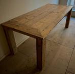 Robuuste eikenhouten tafel, Huis en Inrichting, Tafels | Eettafels, Ophalen, Gebruikt, Eikenhout, 200 cm of meer