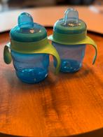 Drinkbeker Philips Avent blauw 2x t.e.a.b, Verzenden, Gebruikt, Overige typen