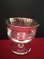 3 Murano Glazen Dessertcoupes met Zilverrand, Antiek en Kunst, Antiek | Glas en Kristal, Ophalen of Verzenden