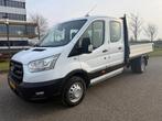 Ford Transit 350 2.0TDCI Dubbelcabine Openlaadbak Airco Came, Achterwielaandrijving, Gebruikt, Euro 6, 4 cilinders