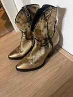 Gouden cowboylaarzen laarzen maat 38, Kleding | Dames, Schoenen, Ophalen of Verzenden, Zo goed als nieuw, Overige kleuren, Hoge laarzen