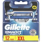 Gillette Mach3 Turbo Scheermesjes 12 stuks, Ophalen, Nieuw, Gehele gezicht