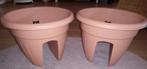 2 kunststof bloempotten Terra Cotta kleur 2 stuks voor €20, Ophalen, Kunststof, Tuin, Rond