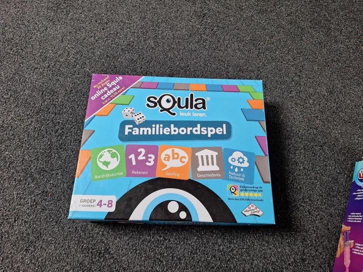 Squla Familiebordsspel, Hobby en Vrije tijd, Gezelschapsspellen | Kaartspellen, Gebruikt, Drie of vier spelers, Ophalen of Verzenden
