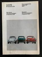 Volkswagen Programma 1970 Folder - Kever, Ophalen of Verzenden, Gelezen, Volkswagen
