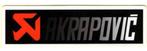 Akrapovic sticker #9, Verzenden