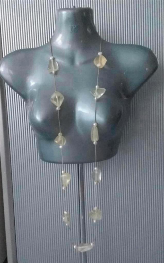 Manouk - koordketting met cultive parels, Sieraden, Tassen en Uiterlijk, Kettingen, Nieuw, Overige materialen, Wit, Verzenden