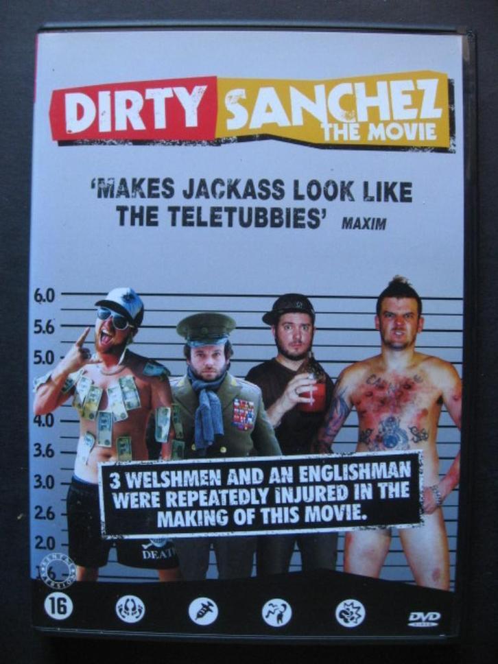 Dirty Sanchez, Cd's en Dvd's, Dvd's | Komedie, Zo goed als nieuw, Actiekomedie, Vanaf 16 jaar, Ophalen of Verzenden