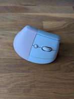 Logitech lift verticale ergonomische muis roze Bluetooth, Computers en Software, Muizen, Ophalen of Verzenden, Zo goed als nieuw