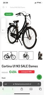 Cortina U1 Damesfiets - Nette Staat!, Fietsen en Brommers, Fietsen | Dames | Damesfietsen, 53 tot 56 cm, Versnellingen, Zo goed als nieuw