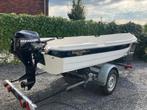 Leuk visbootje / tourbootje topcraft 390 hunter, Watersport en Boten, Vis- en Consoleboten, Ophalen, Gebruikt, 3 tot 6 meter, Buitenboordmotor