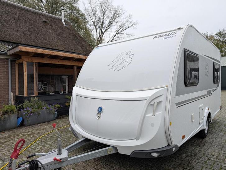 Knaus 420 QD mover vt luifel, Caravans en Kamperen, Caravans, Bedrijf, tot en met 4, 1000 - 1250 kg, Treinzit, Knaus, Dwarsbed